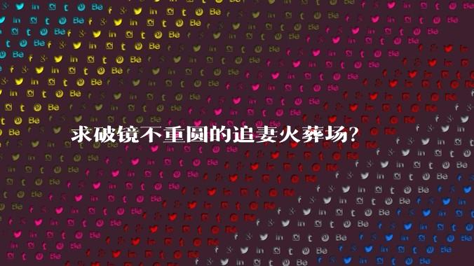 求破镜不重圆的追妻火葬场？