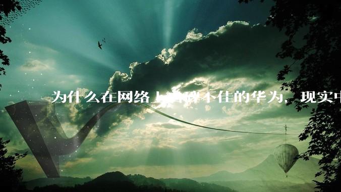 为什么在网络上口碑不佳的华为，现实中的销量却相当好？